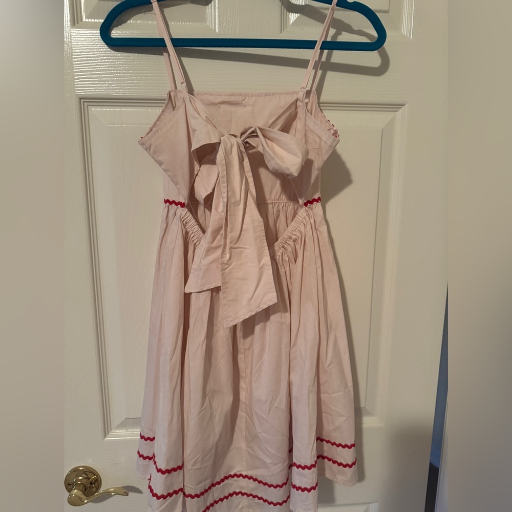 Kelly Bow Back Ric Rac Pattern Mini Dress size Small NWT - Picture 4 of 10